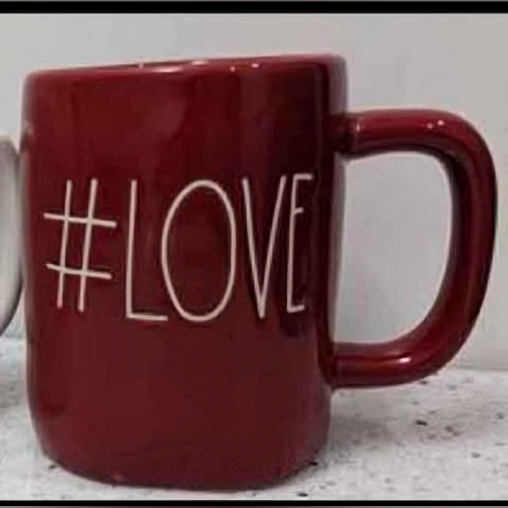 Rae Dunn Red #LOVE Mug